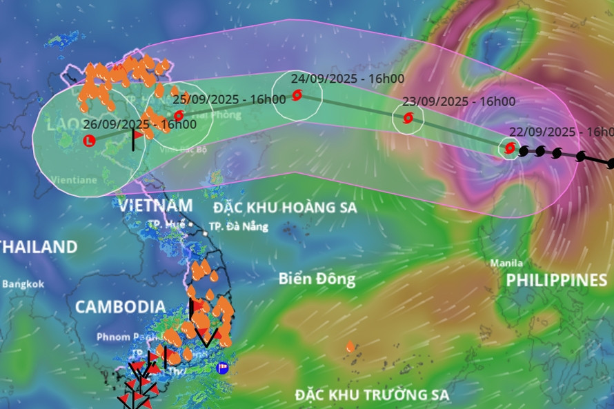 Không khí lạnh xuất hiện sớm, có làm 'lệch' quỹ đạo bão số 9 Ragasa?