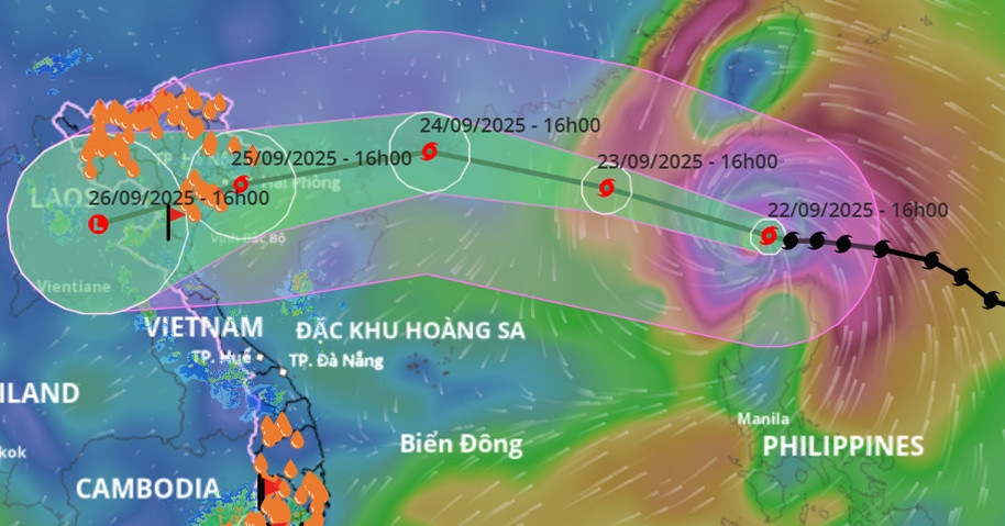 Bão Ragasa vào Vịnh Bắc Bộ gặp không khí lạnh, ...