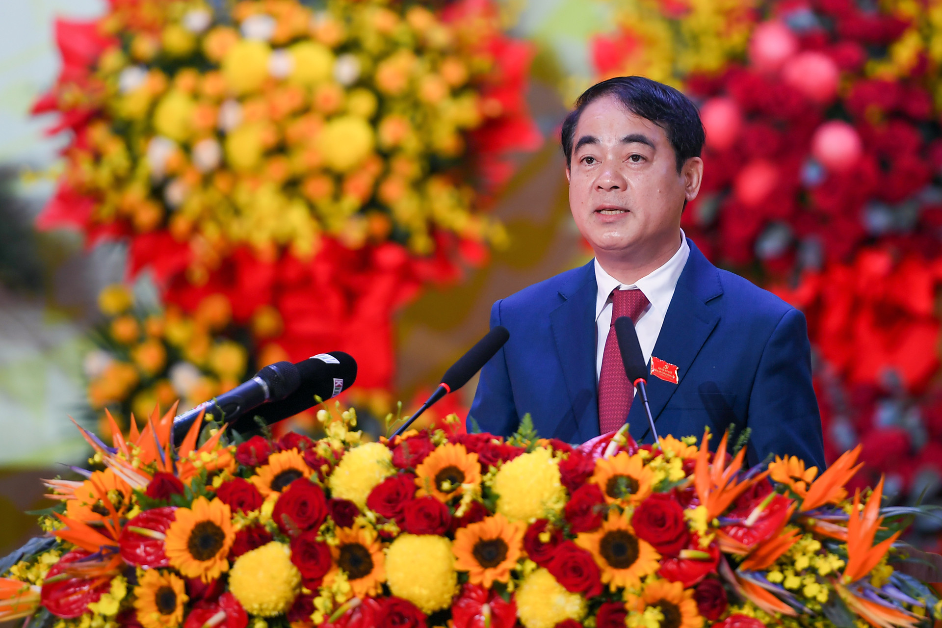 Bí thư Tỉnh ủy Khánh Hòa Nghiêm Xuân Thành phát biểu khai mạc. Ảnh: Khánh Hòa .jpg
