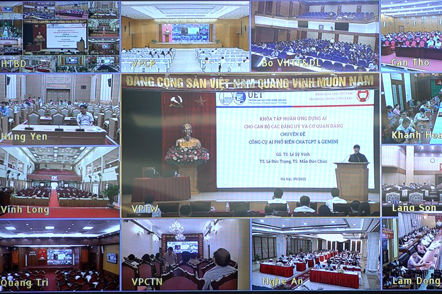Tập huấn sử dụng trí tuệ nhân tạo cho cán bộ các cấp ủy và cơ quan đảng