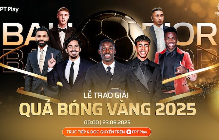 Xem trực tiếp lễ trao giải Quả bóng Vàng 2025 ở đâu, kênh nào?