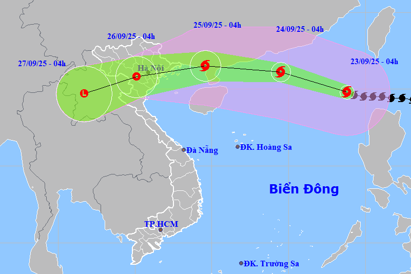 Siêu bão số 9 Ragasa vẫn mạnh cực đại, Quảng Ninh - Nghệ An sắp mưa lớn dữ dội