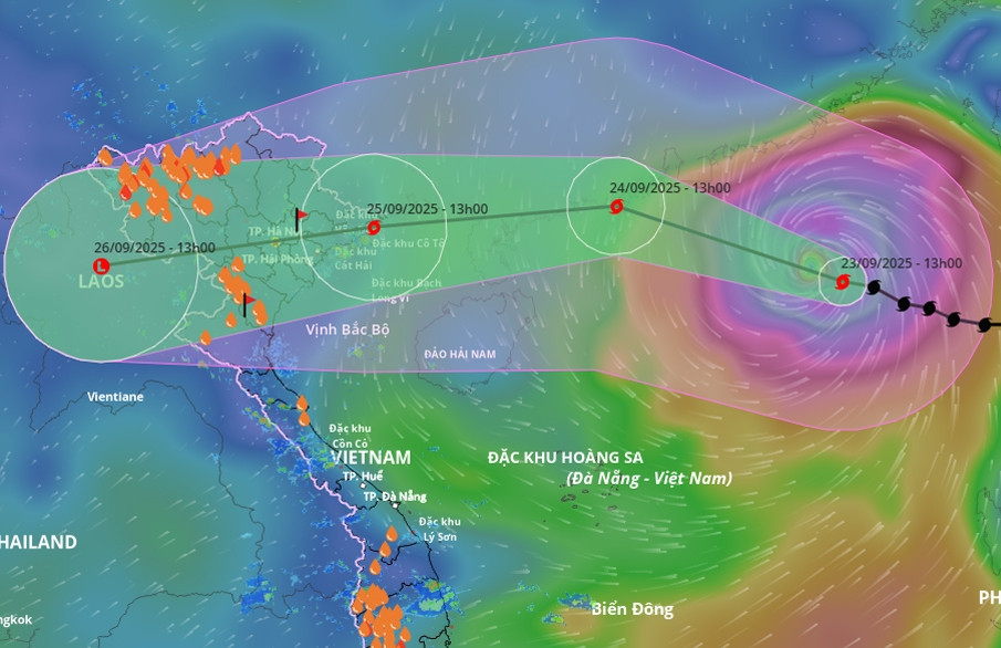 Toàn cảnh diễn biến bão số 9 Ragasa, nhận định vùng tâm điểm đổ bộ đất liền