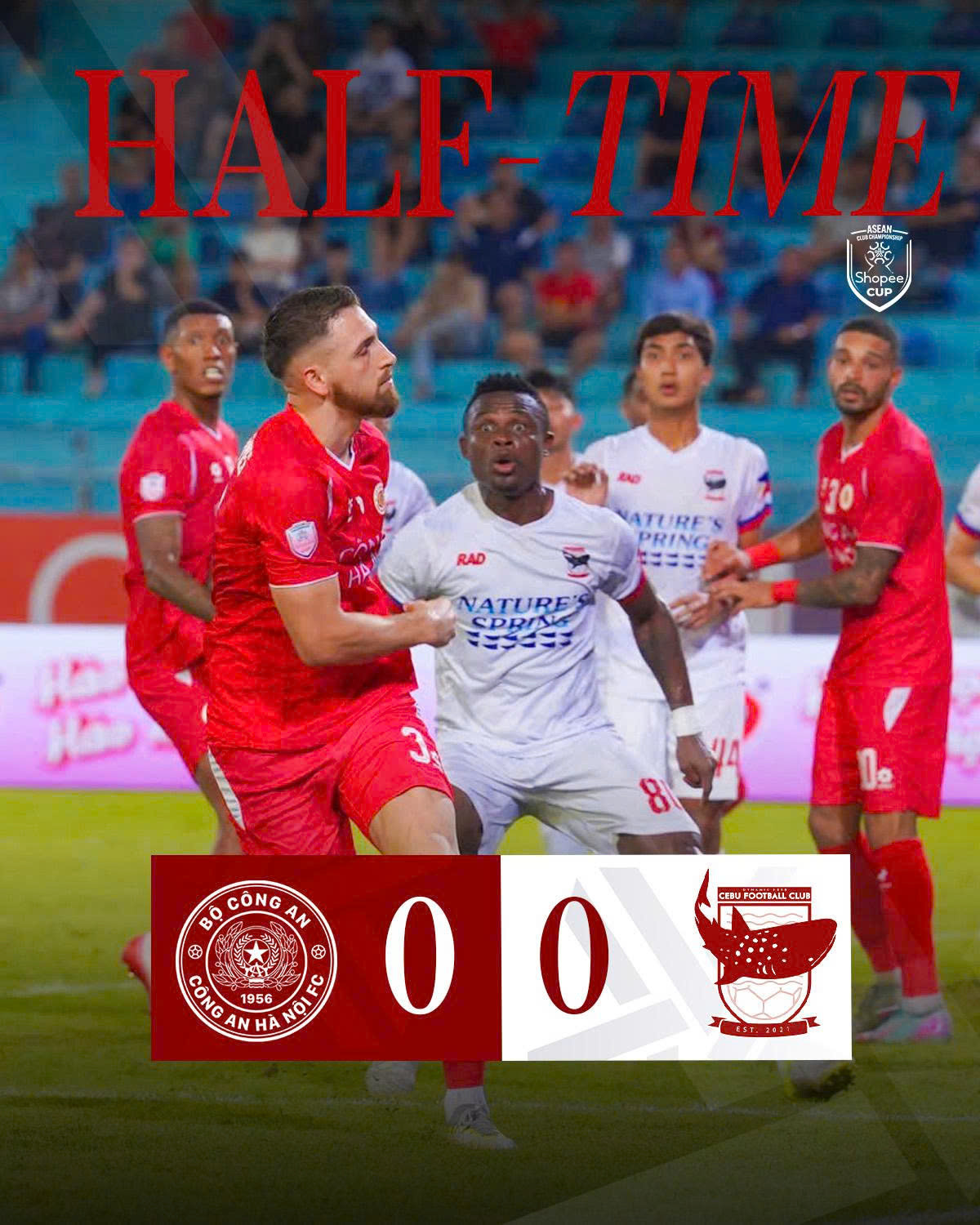 Cao Quang Vinh ghi bàn phút 90, CAHN thắng nhọc đội bóng Philippines cahn vs cebu.jpg