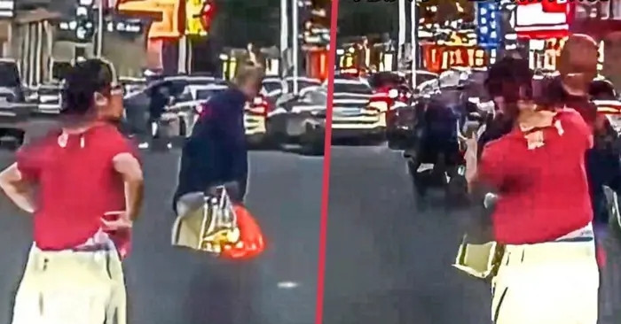 Lao ra đường giúp cụ ông, người phụ nữ bất ngờ bị tát điếng người