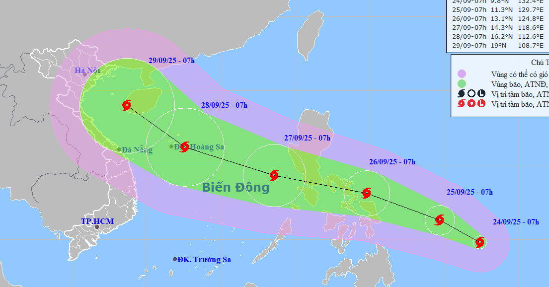 Tin về cơn bão Bualoi, sắp trở thành bão số 10