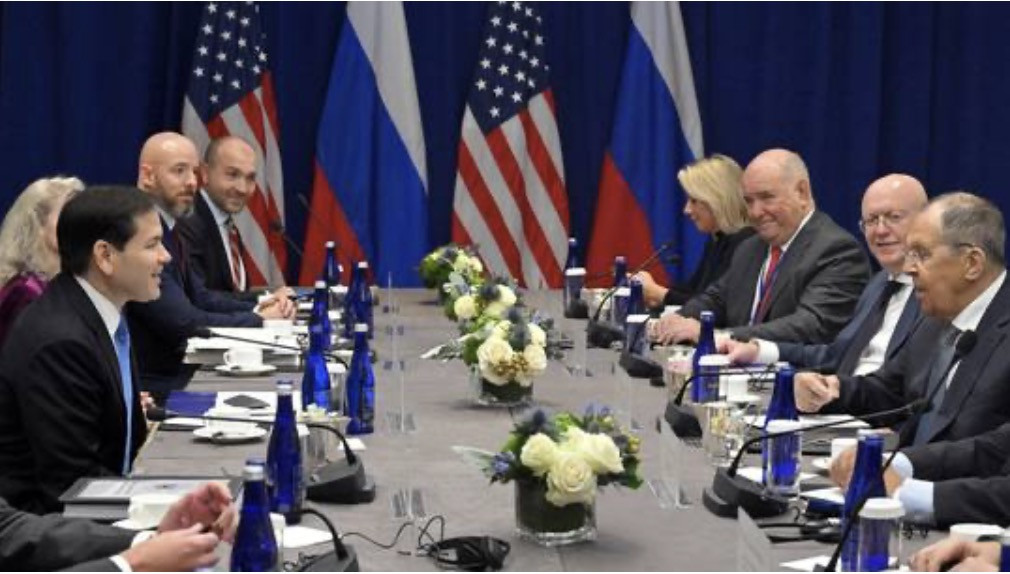 Ngoại trưởng Nga - Mỹ hội đàm. Ảnh: Sputnik