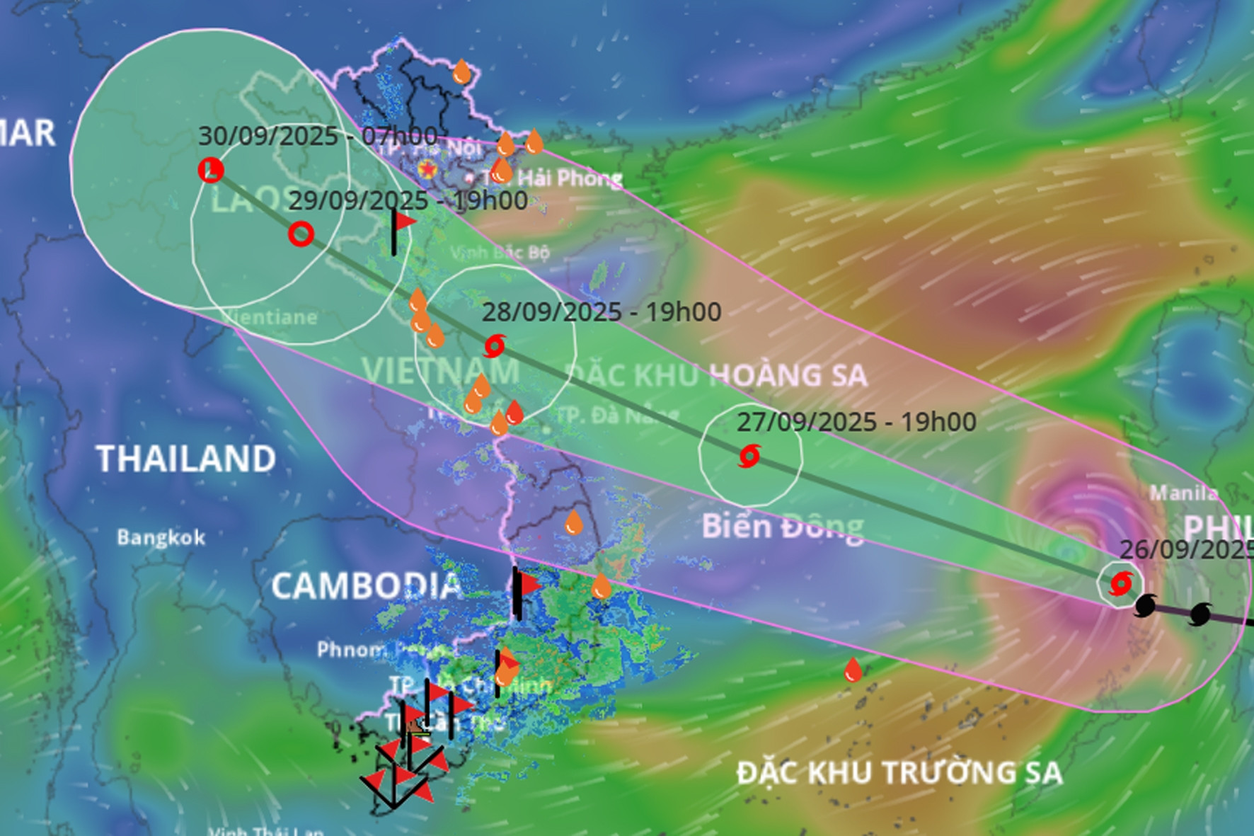 Bão số 10 Bualoi di chuyển nhanh gấp đôi cơn bão khác, càng gần bờ càng mạnh