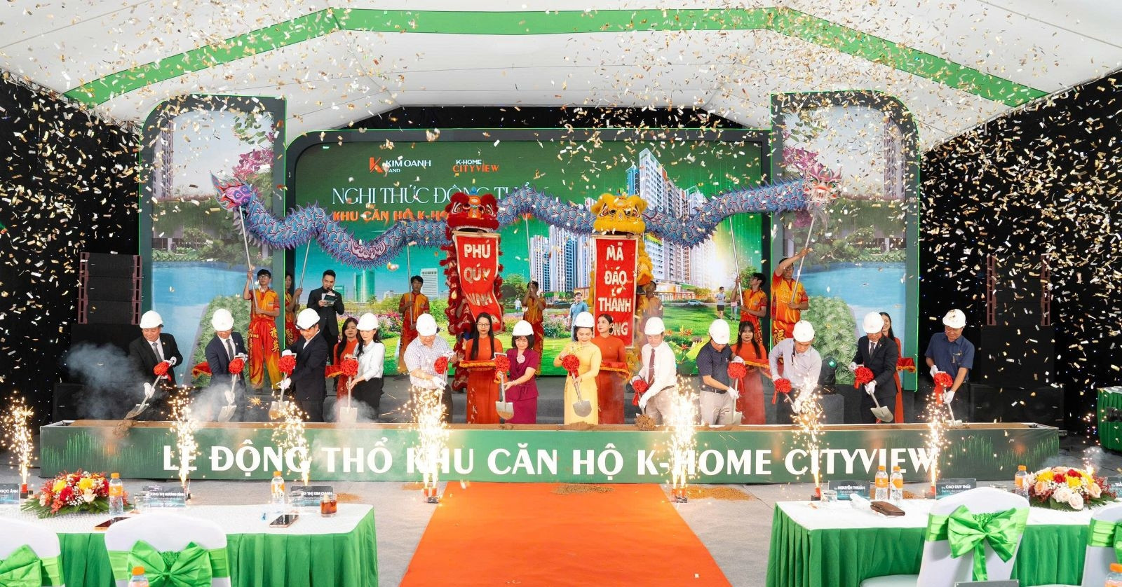 Kim Oanh Land động thổ dự án khu căn hộ nhà ở xã hội K-Home Cityview
