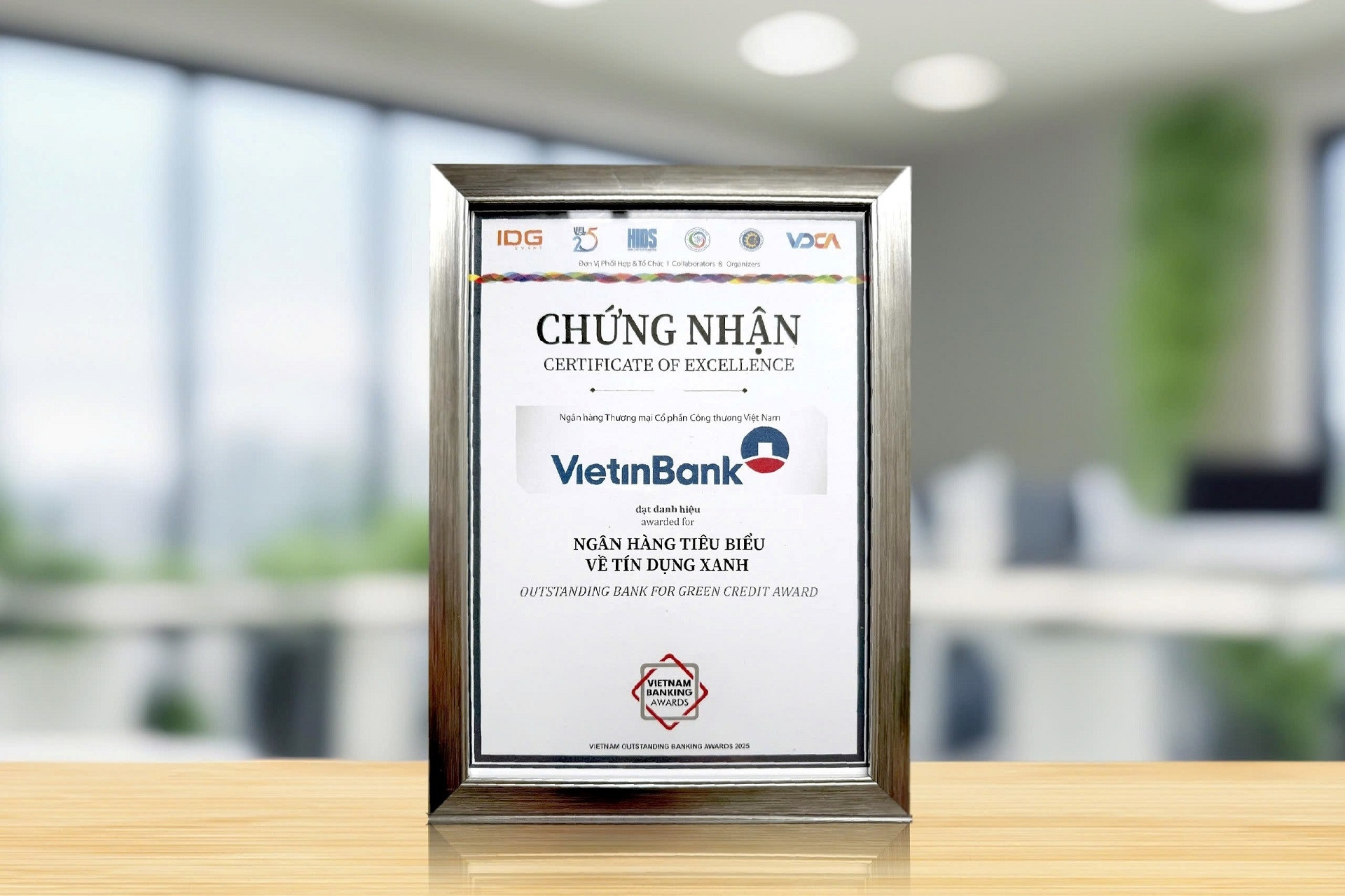 VietinBank 2 năm liên tiếp là ‘Ngân hàng tiêu biểu về Tín dụng Xanh’