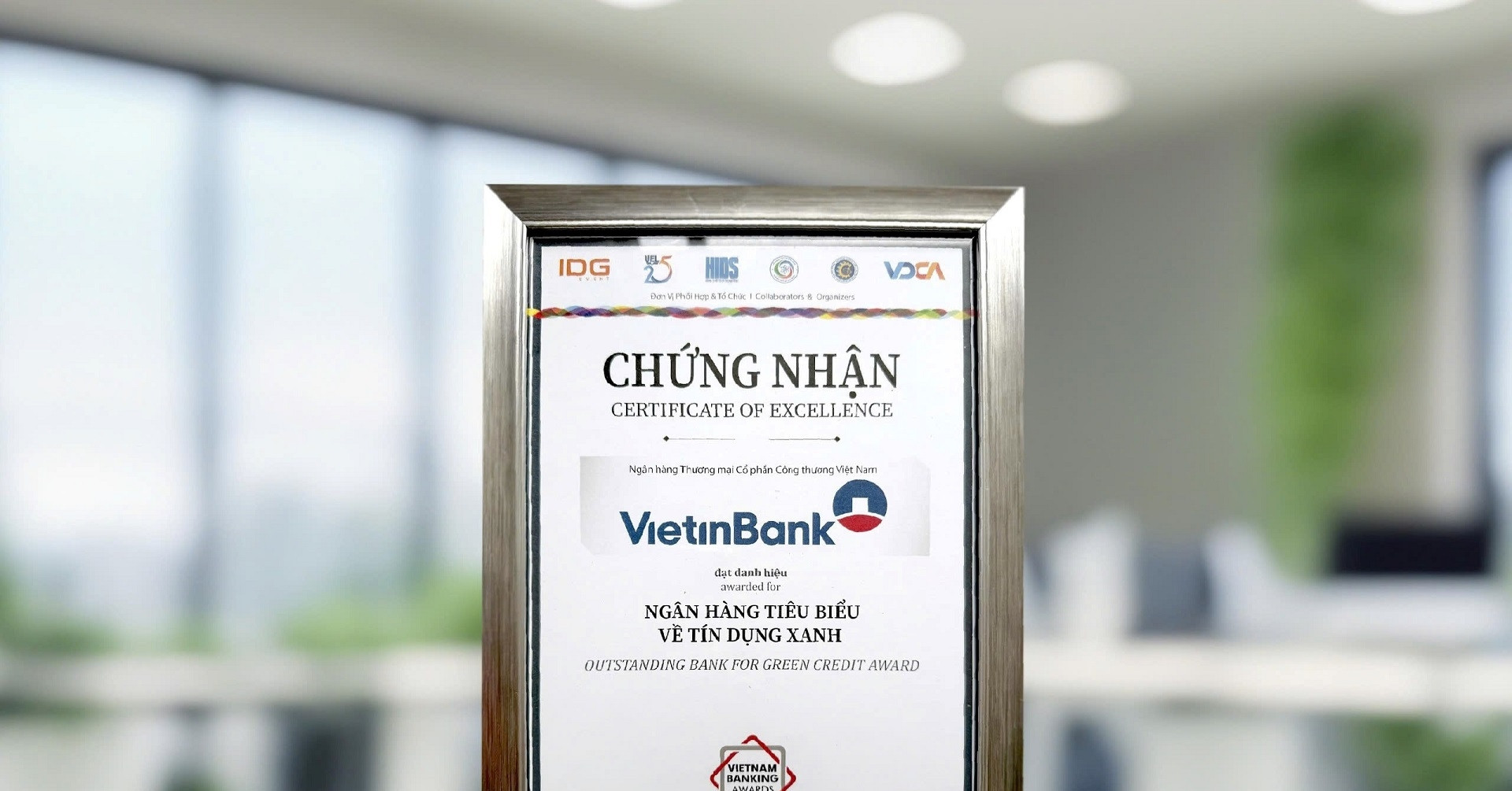 VietinBank 2 năm liên tiếp là ‘Ngân hàng tiêu biểu về Tín dụng Xanh’