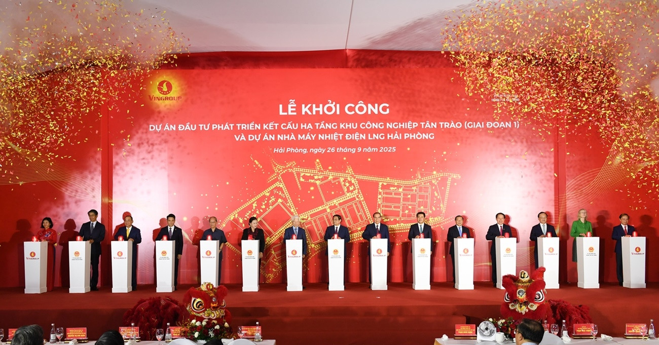 Vingroup khởi công dự án KCN Tân Trào và nhà máy nhiệt điện LNG Hải Phòng