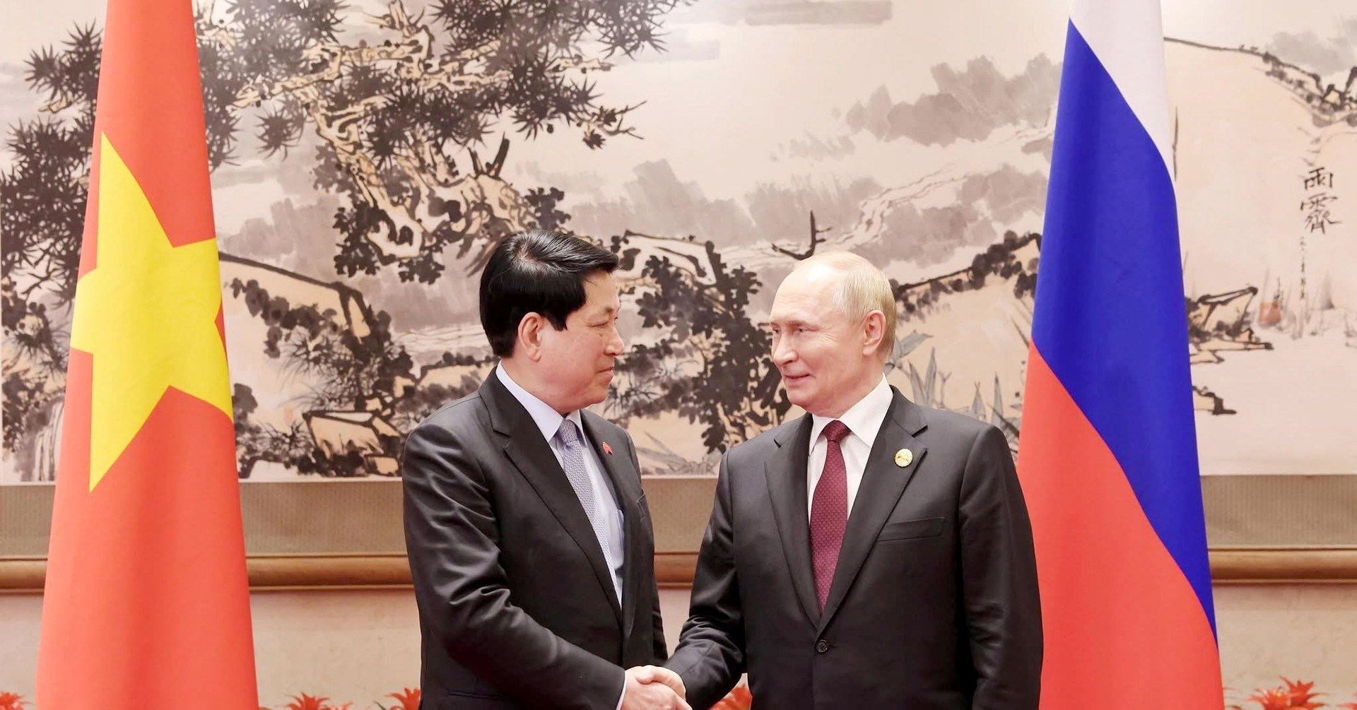 Chủ tịch nước Lương Cường gặp Tổng thống Liên b...