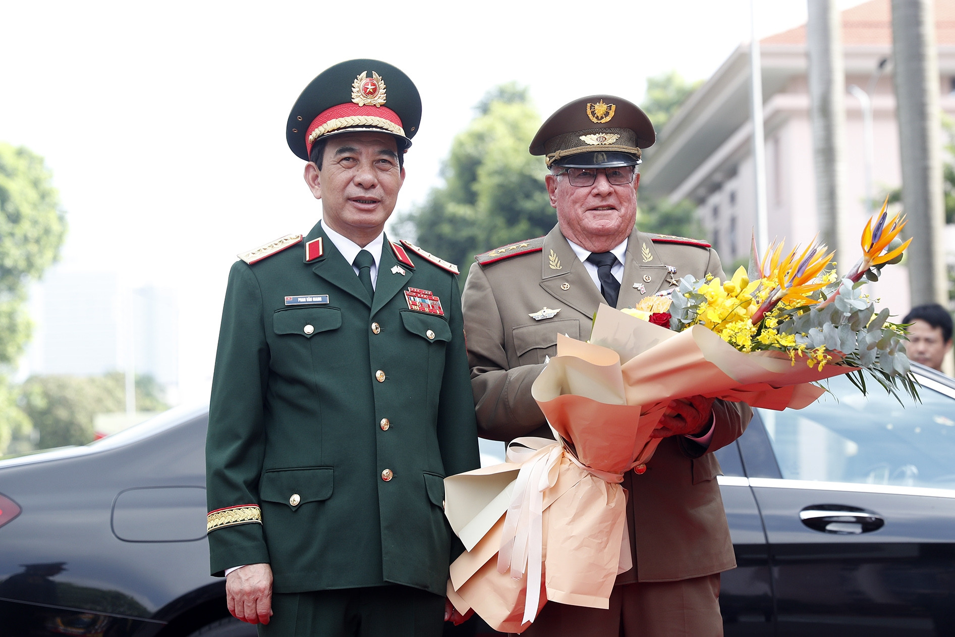 Đại tướng Phan Văn Giang chủ trì lễ đón Bộ trưởng các Lực lượng vũ trang Cách mạng Cuba