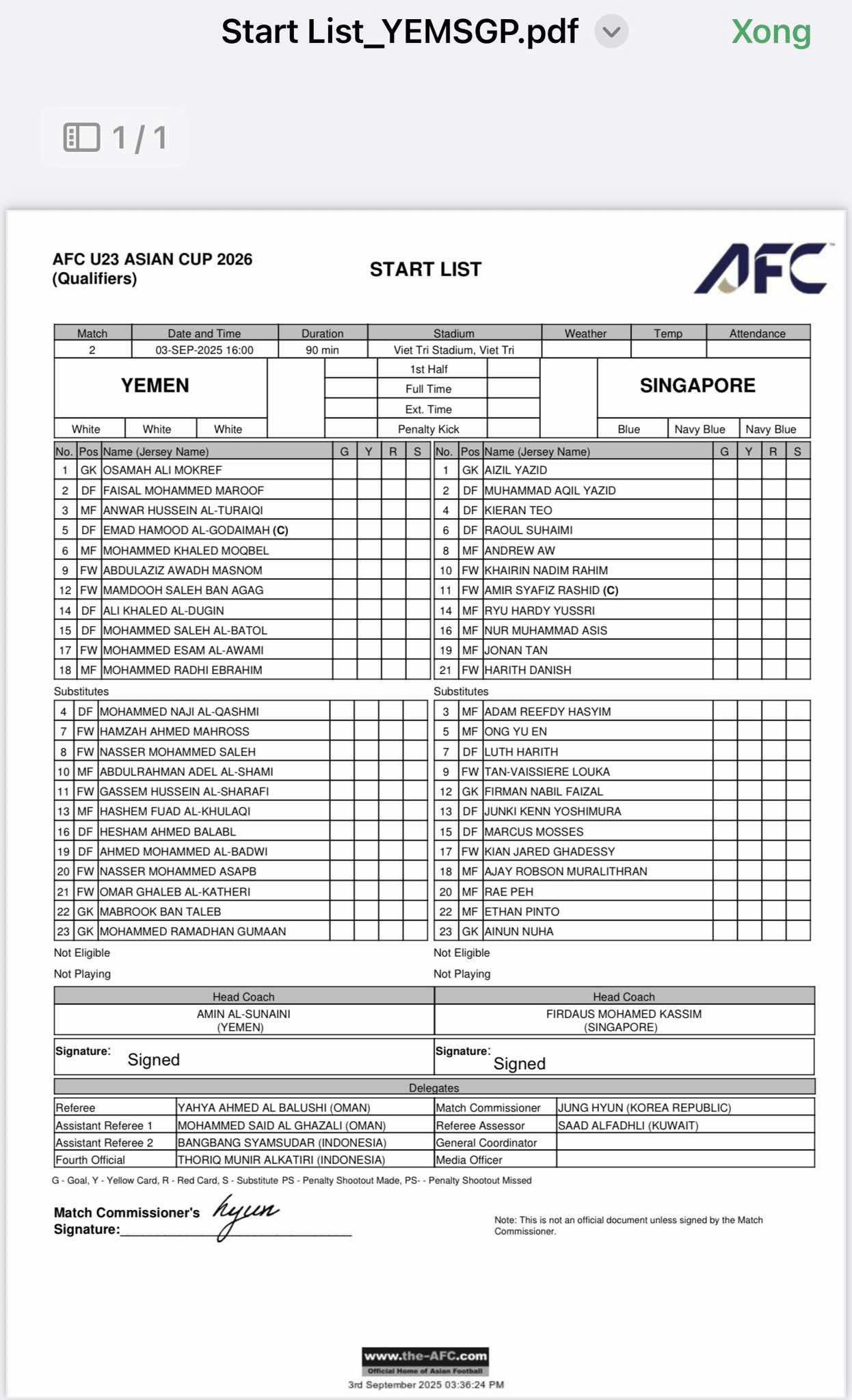 U23 Yemen U23 Singapore doi hinh.jpg