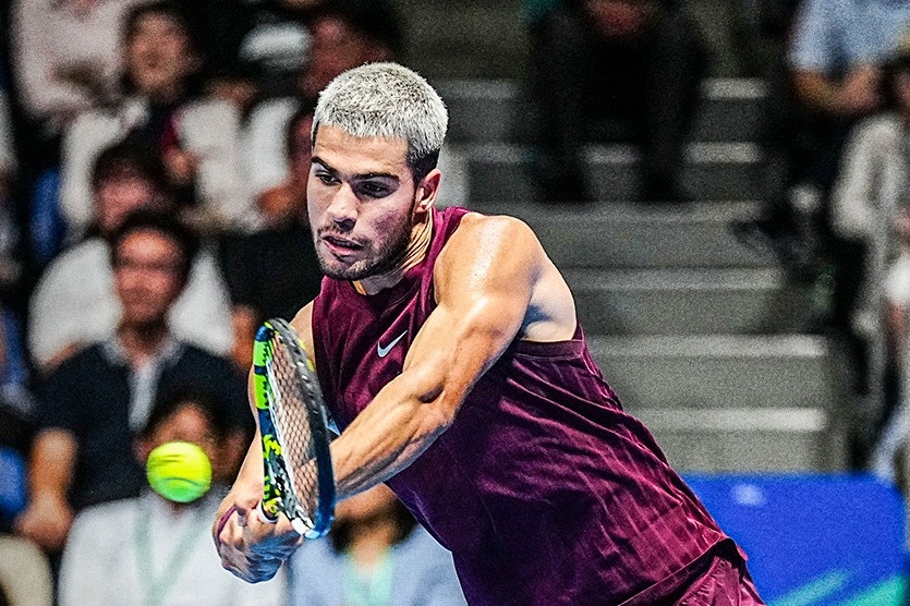 Alcaraz thắng trận thứ 65 trong năm 2025, vào chung kết Japan Open