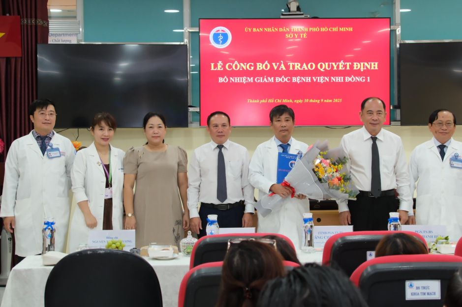 Bệnh viện Nhi đồng 1 TPHCM có giám đốc mới