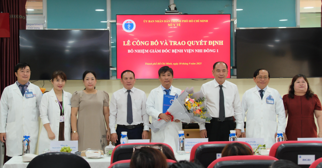 Bệnh viện Nhi đồng 1 TPHCM có giám đốc mới