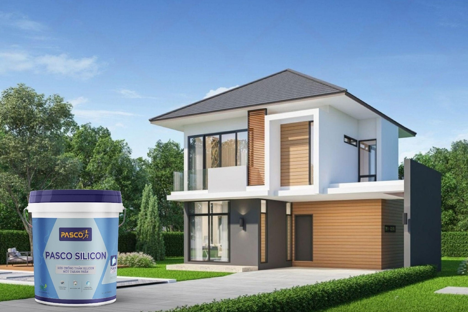 Pasco Silicon - sơn chống thấm bảo vệ ngôi nhà Việt