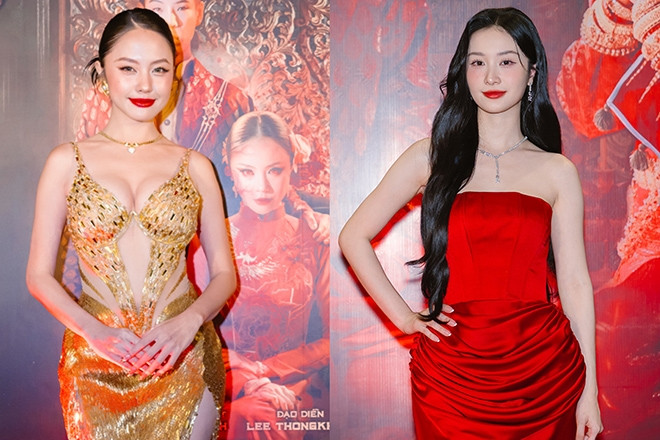 Rima Thanh Vy diện váy ‘dát vàng’, Jun Vũ khoe trọn bờ vai quyến rũ