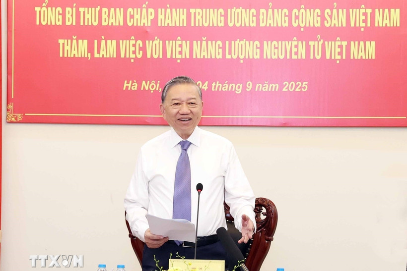 Tổng Bí thư: Phát triển ứng dụng năng lượng nguyên tử phải là chiến lược lâu dài