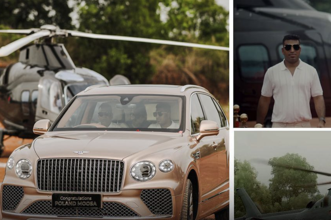 Đại gia lái trực thăng đến nhận xe Bentley Bentayga trị giá hàng triệu USD
