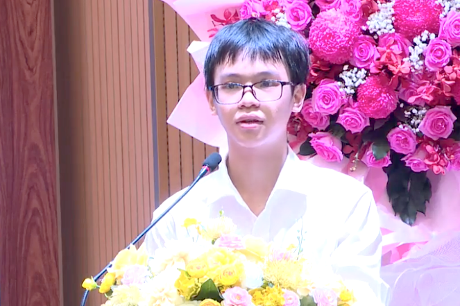 Thủ khoa duy nhất khối B cả nước nói gì trong Lễ khai giảng?