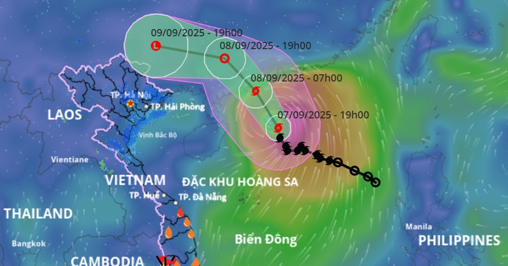 Bão số 7 Tapah bất ngờ đổi hướng và tăng cường ...