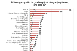 Tăng vọt số lượng ứng viên được đề nghị xét công nhận giáo sư, phó giáo sư 2025