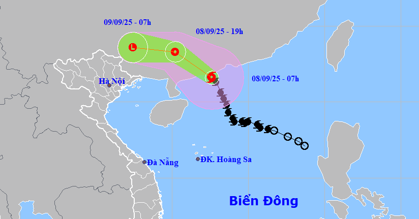 Tin mới nhất về bão số 7 Tapah: Đổ bộ đất liền ...
