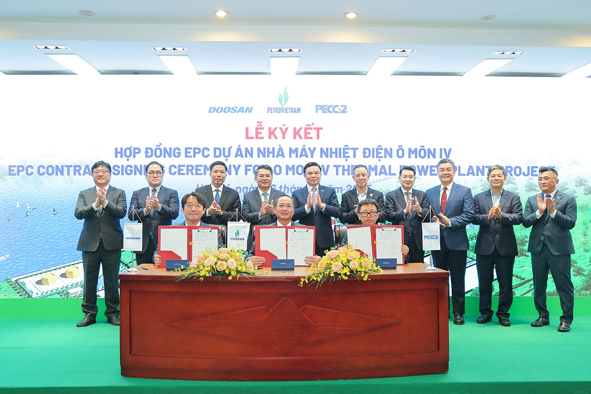Petrovietnam ký hợp đồng EPC dự án nhà máy Nhiệt điện Ô Môn IV