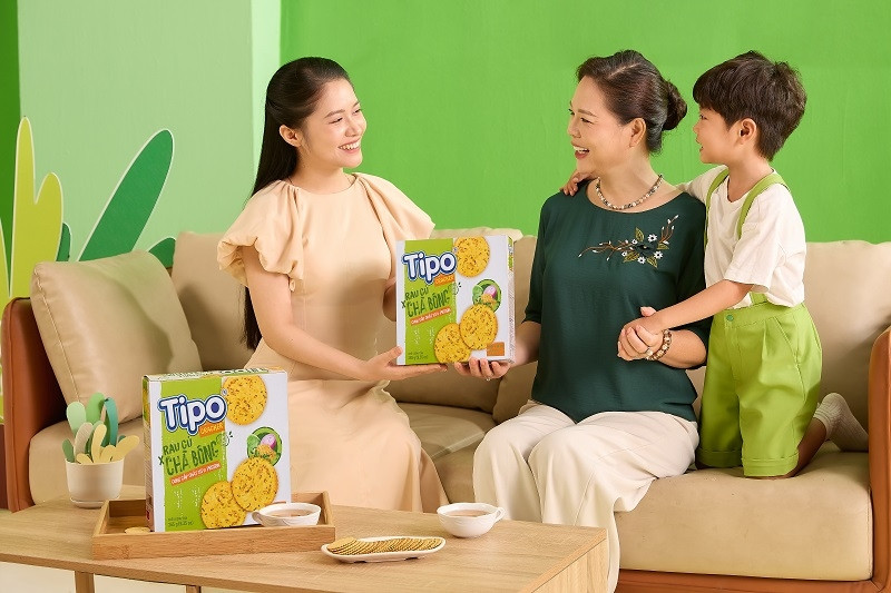Tipo Cracker Rau củ Chà bông - món ăn vặt lành mạnh cho cả nhà