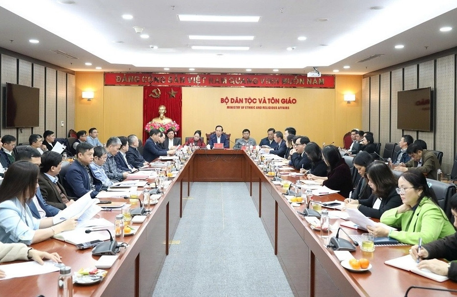 Ban Thường vụ Đảng ủy Bộ Dân tộc và Tôn giáo làm việc với Ban Tôn giáo Chính phủ