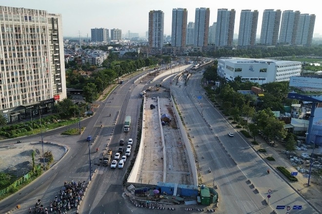 Hầm chui then chốt tại nút giao 3.400 tỷ đồng ở TPHCM thông xe cuối tháng 1