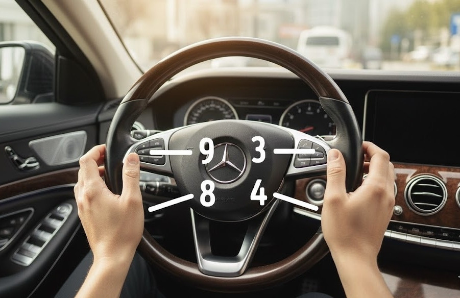 Cầm vô lăng thế nào cho đúng để lái xe an toàn và dễ thao tác?