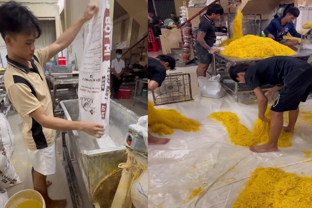 Công an TPHCM đột kích cơ sở 10 năm sản xuất hàng trăm tấn mì trộn chất cấm