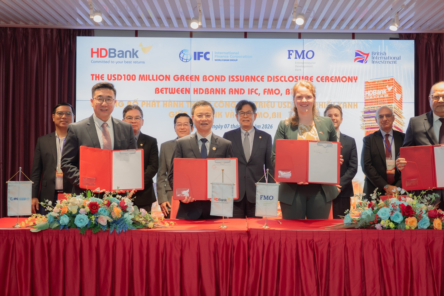 HDBank phát hành thành công 100 triệu USD trái phiếu xanh quốc tế