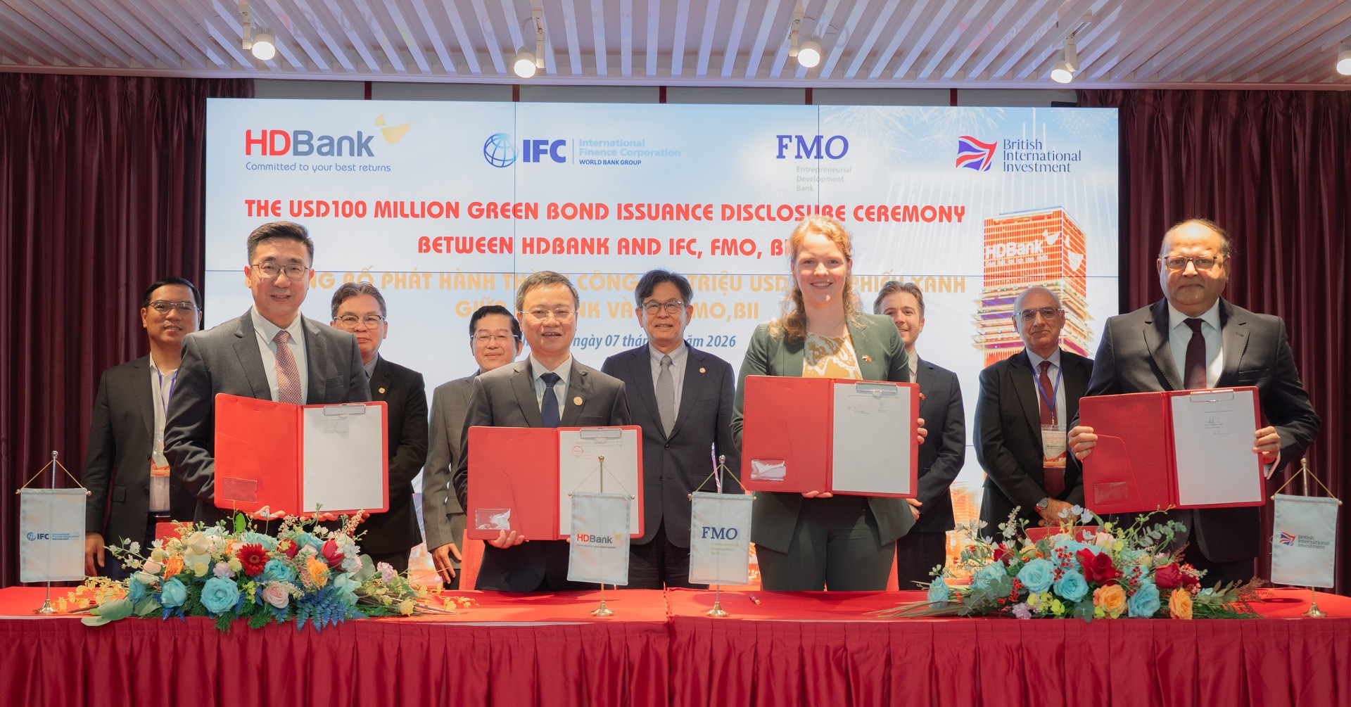 HDBank phát hành thành công 100 triệu USD trái phiếu xanh quốc tế