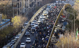 Biểu tình Iran. Ảnh: EFE/EPA