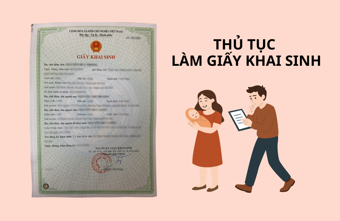 Hướng dẫn thủ tục làm giấy khai sinh