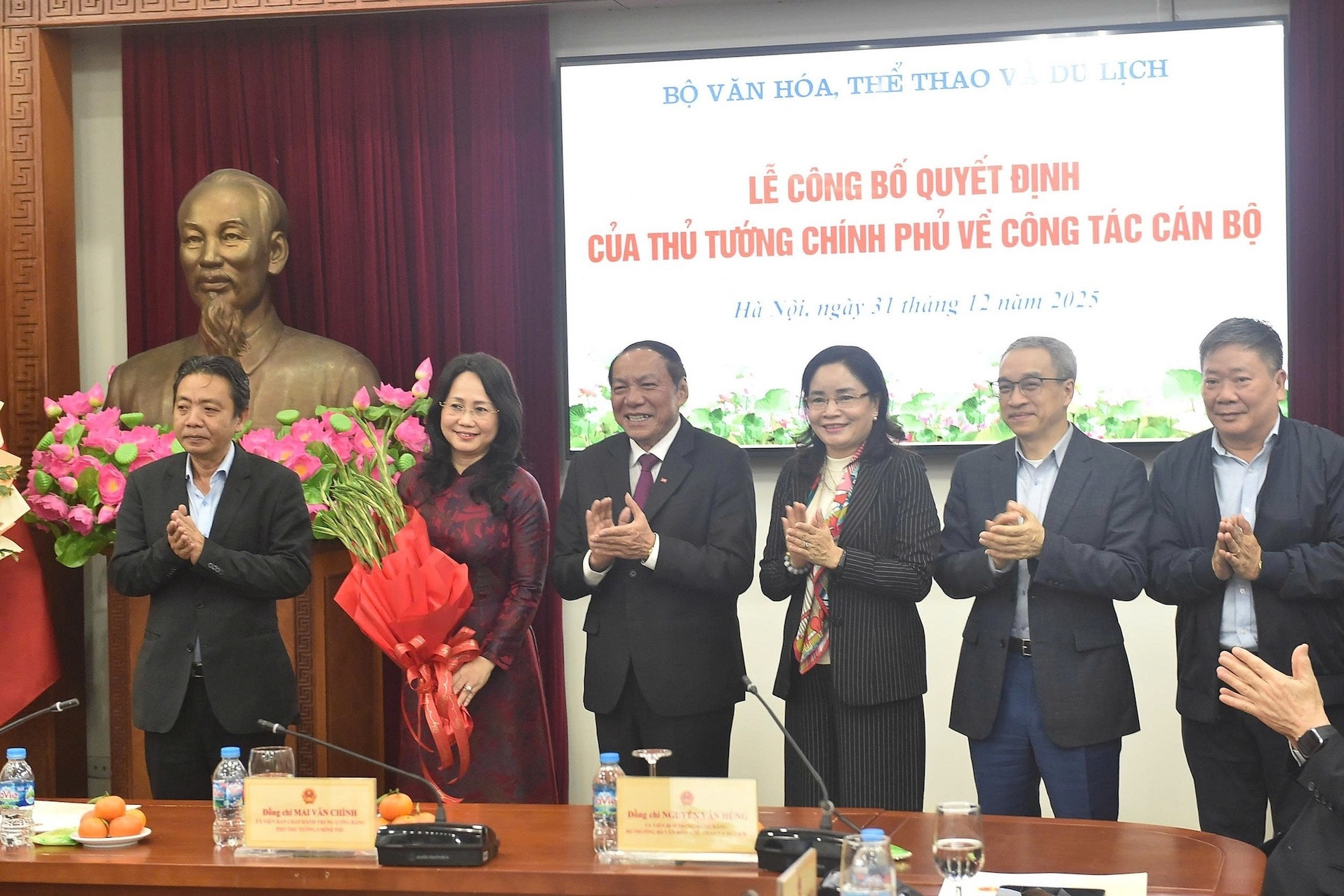 Phân công nhiệm vụ của Bộ trưởng và 6 Thứ trưởng Bộ Văn hoá, Thể thao và Du lịch