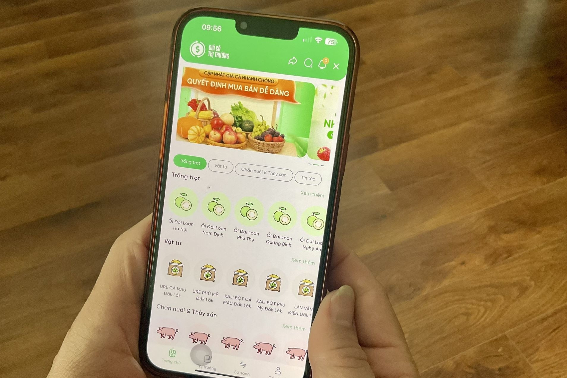 Tiện ích “Giá cả thị trường” - Đưa thông tin đến gần hơn với người nông dân