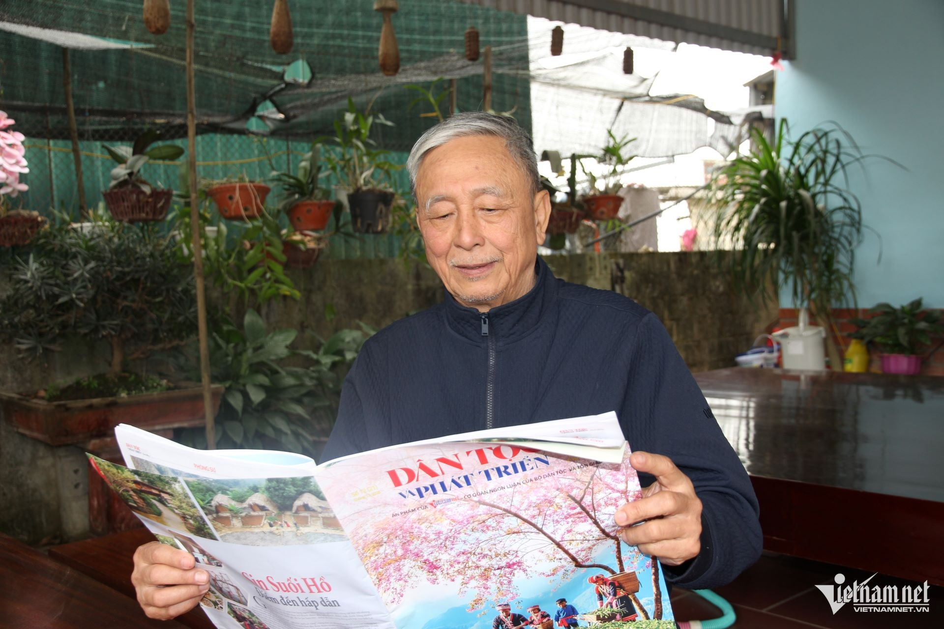 W-Ông Trần Quang Phấn, Người có uy tín thôn Làng Quang, xã Bát Xát, tỉnh Lào Cai. (Ảnh: Trọng Bảo).jpg