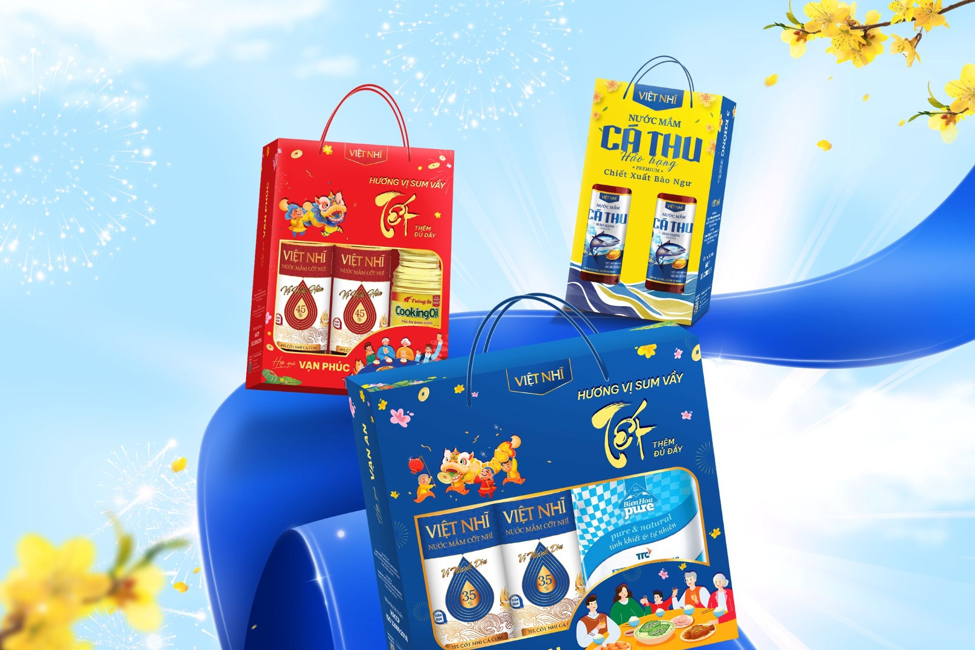 ‘Xuân Như ý’ - bộ quà Tết nước mắm cao cấp tại các siêu thị lớn
