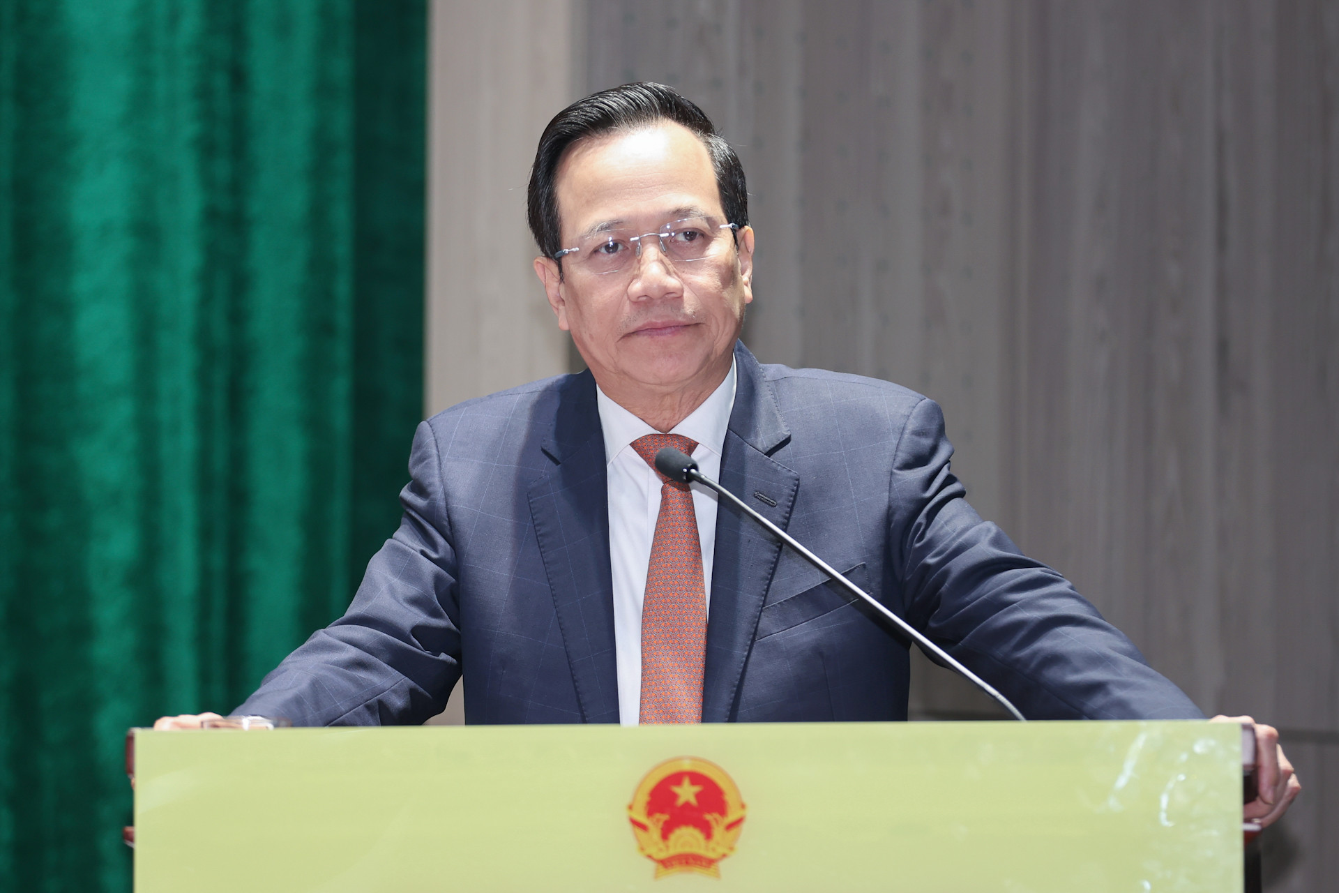 Bí thư Đảng ủy Bộ trưởng Đào Ngọc Dung phát biểu tại Hội nghị..jpg