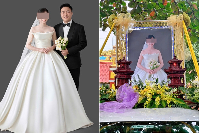 Chú rể Thanh Hóa dùng xe hoa rước di ảnh cô dâu, kể chuyện nghẹn lòng phía sau