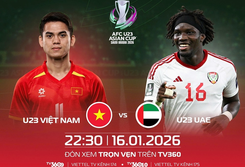 Xem trực tiếp bóng đá U23 Việt Nam vs U23 UAE ở kênh nào?