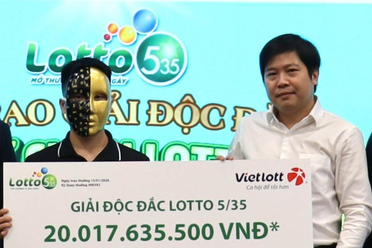 Lộ diện người trúng độc đắc Vietlott hơn 20 tỷ