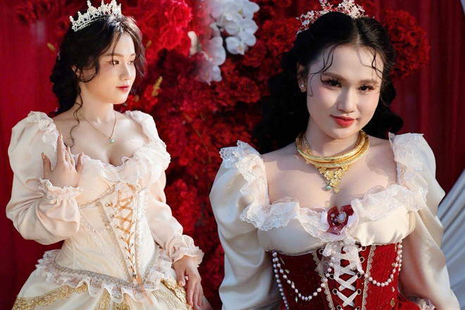 Cô dâu Cà Mau tự may váy cưới 'không giống ai', mẹ chồng khen hết lời