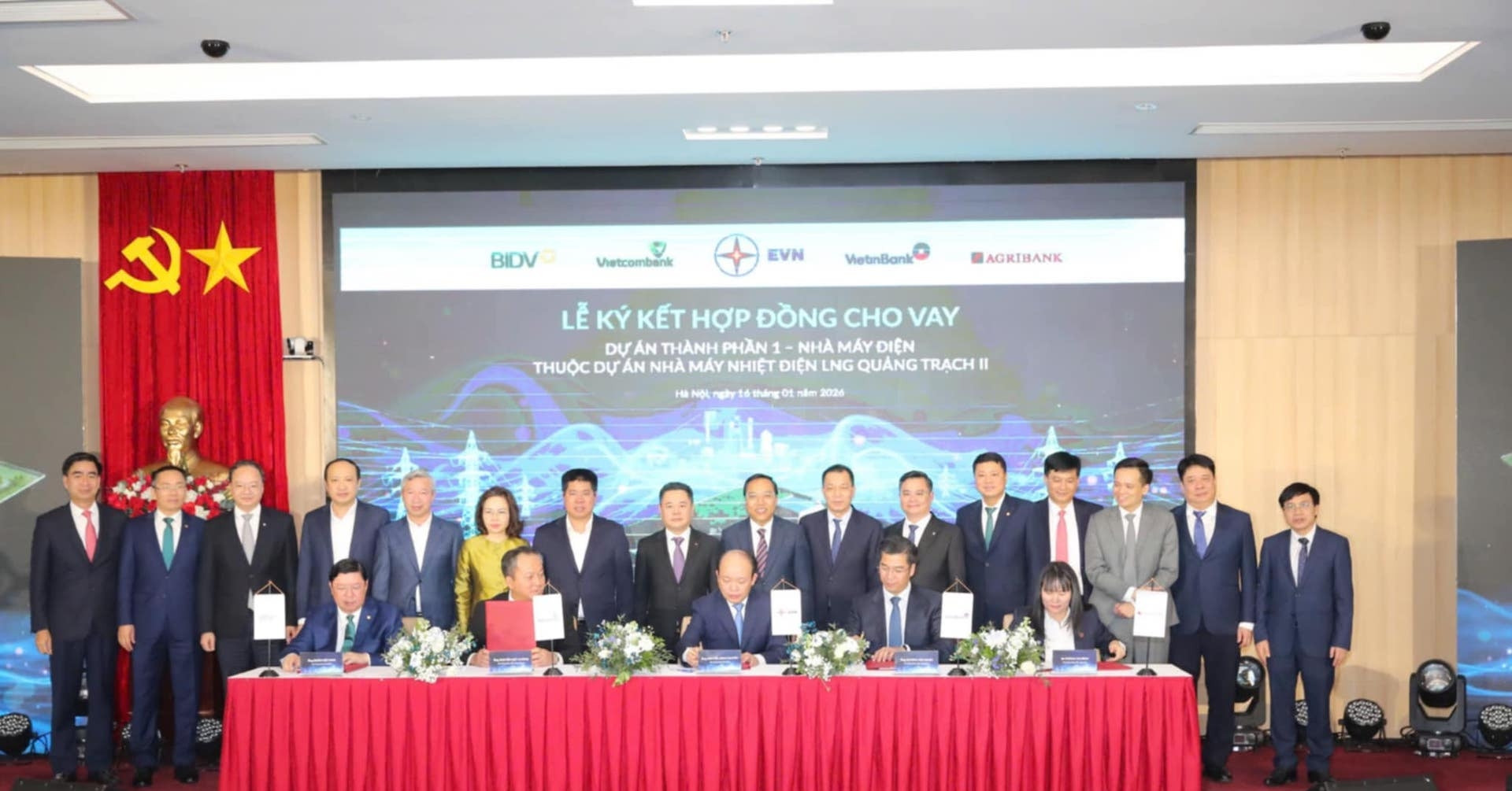 EVN ký hợp đồng vay hơn 29.500 tỷ đồng xây nhà máy nhiệt điện LNG Quảng Trạch II